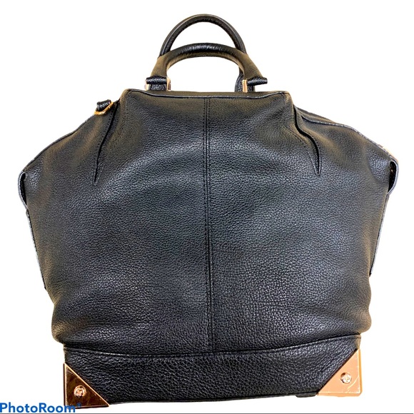 Alexander Wang Large Emile Black Tote Rose Gold